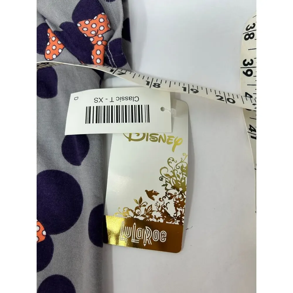NWT Disney Top LulaRoe Classic T Women XS Minnie Mouse Comfort Whimsical